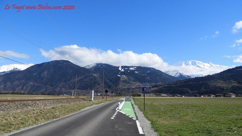 Aménagement cyclable entre Sallanches et le Fayet