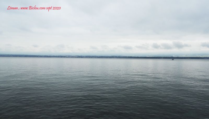 Rives suisses du Léman, vues de Nernier (France)