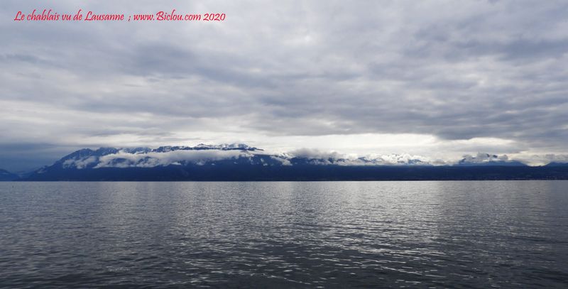 Le chablais , vu de Lausanne 