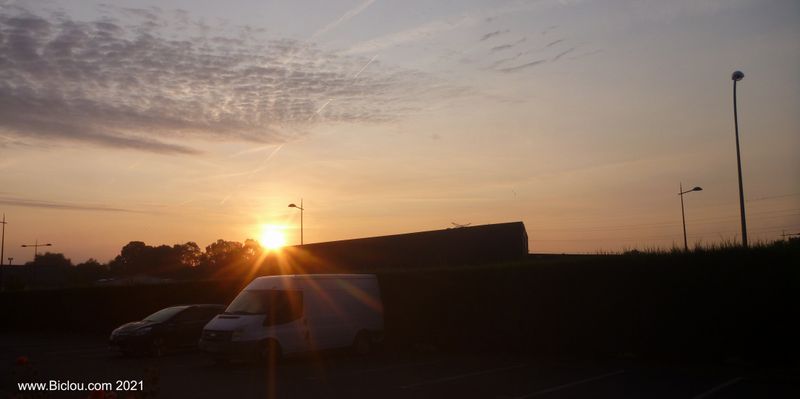 Lever de soleil à Noyon