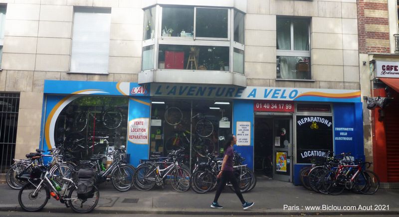 Paris : Le long du canal st Martin , Vélociste : Repérage