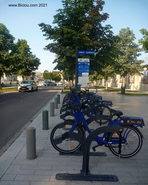 Vélos en libres services à Troyes