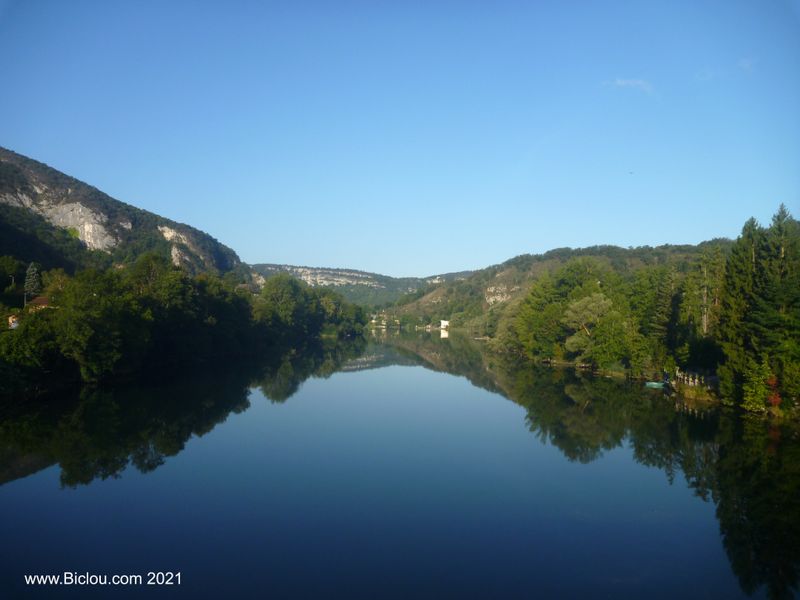 On croise la rivière : L'ain, à Thoirette