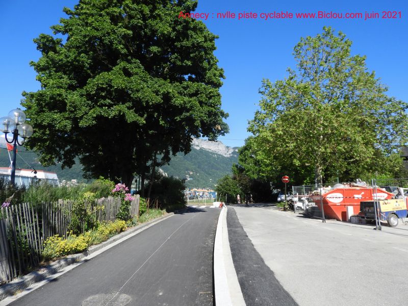Piste cyclable 2021 Annecy
