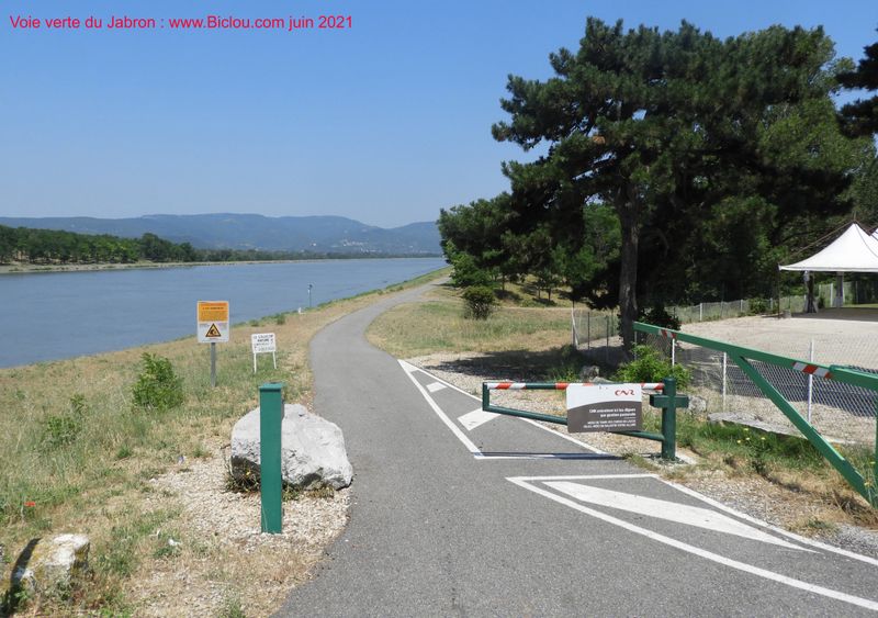 Début voie verte du Jabron côté ViaRhôna