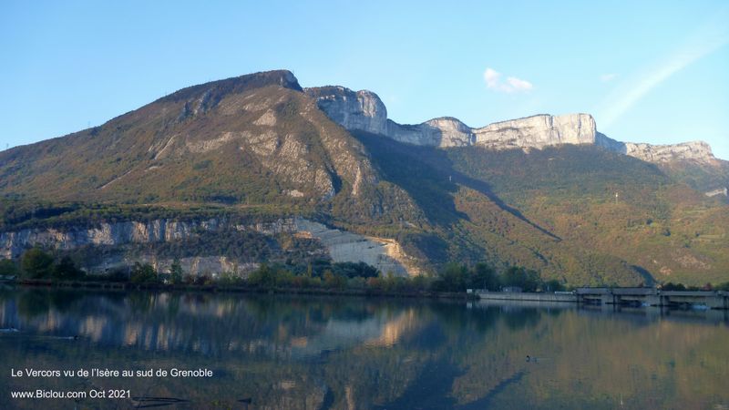 les arètes terminales du Vercors vues de l'Isère Grenoble
