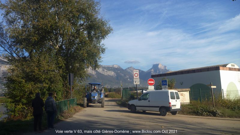 Voie verte V 63, mais côté Gière-Domène (Isère)