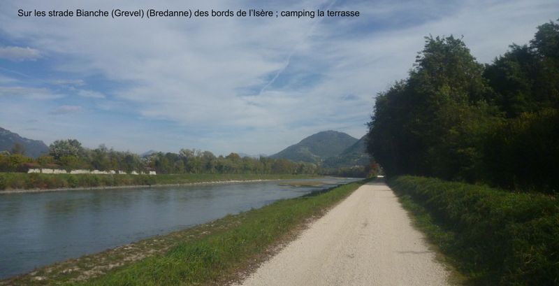 Sur les strade Bianche (Gravel) des bords de l'Isère : camping la Terrasse