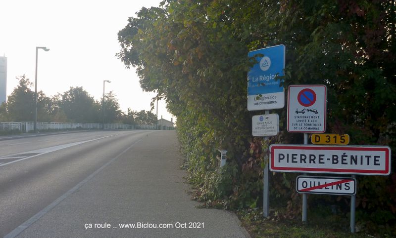 Pierre Bénite : Ya tjrs une zone cyclable