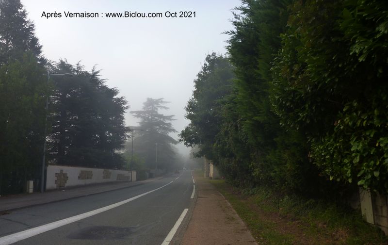Tjrs sur la	D 315, après Après Vernaison