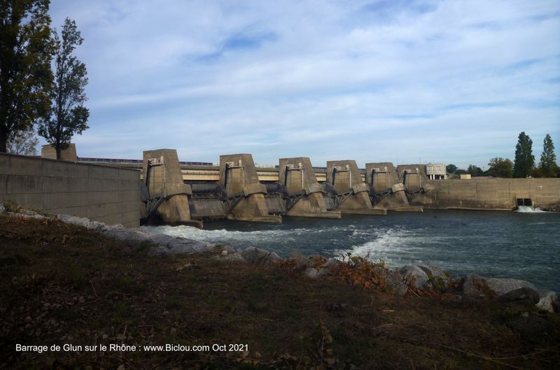 Barrage de la Roche de Glun, sur le Rhône