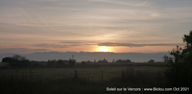 Lever de soleil sur le Vercors