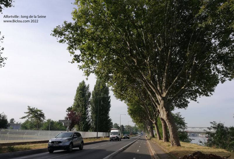 Alfortville, voie verte long de Seine, en route vers le sud sud est