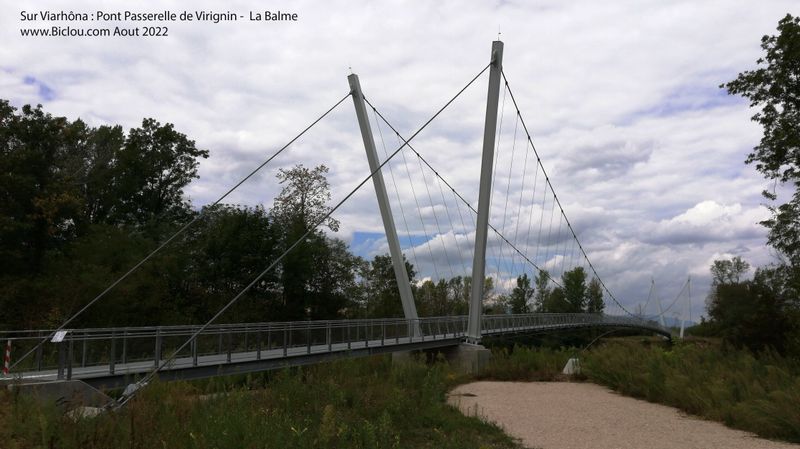 La passerelle Virignin - La Balme sur le Rhône en 2022