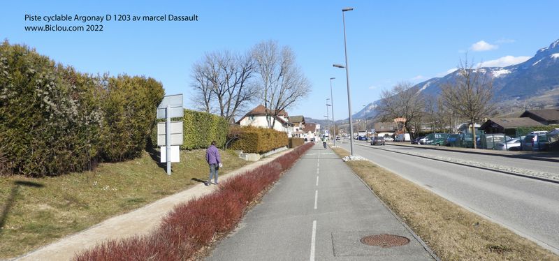 Piste cyclable Argonay long D 1203