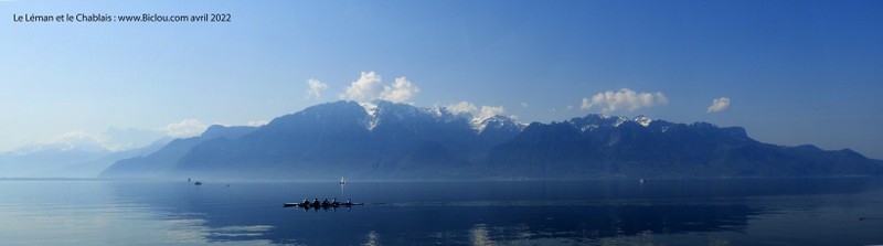 Le Chablais vu de Vevey et Léman