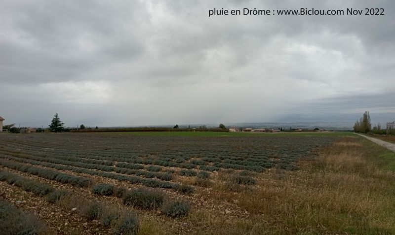 La pluie a (un peu) arrosé la contrée Drômoise