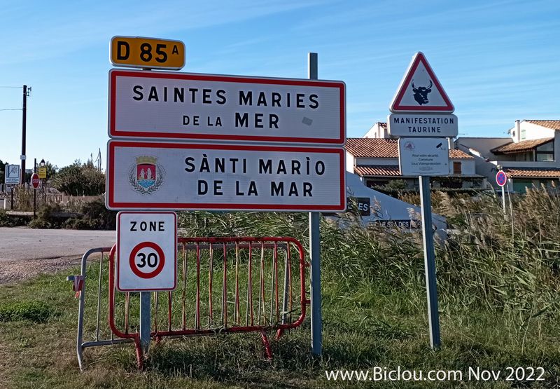 Arrivée aux saintes maries de la mer en Nov 2022