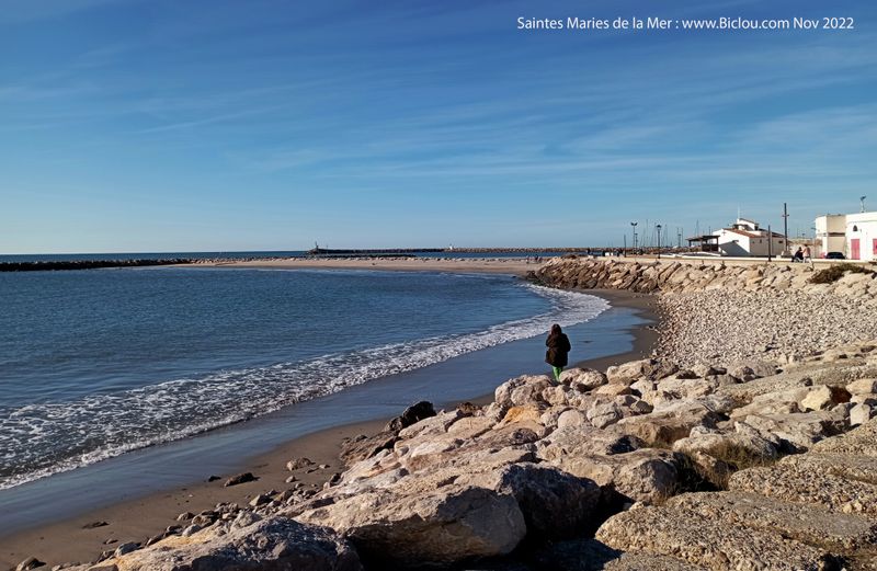 La plage des saintes maries de la mer (Oct 2022)