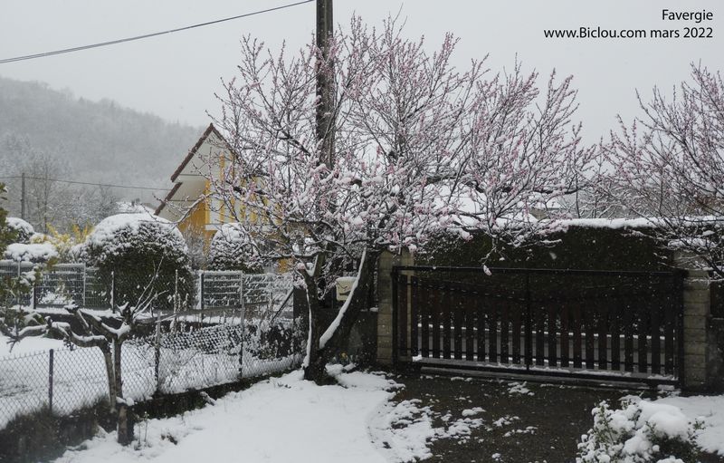 Arrivée en Favergie, sous la neige