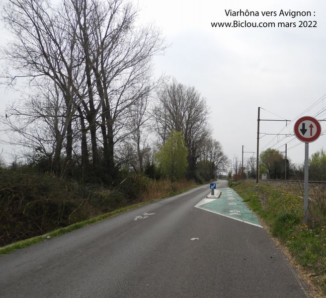 Bel aménagement sur Viarhona vers Avignon
