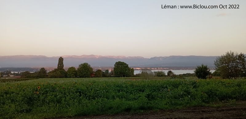 Le Léman au petit matin .. chagrin ..