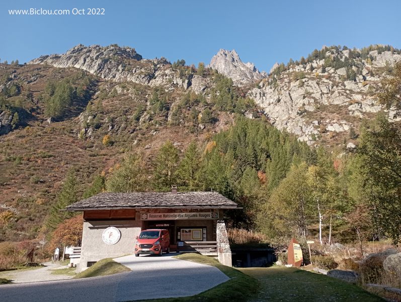 Les aiguilles rouges de chamonix au col des Montets