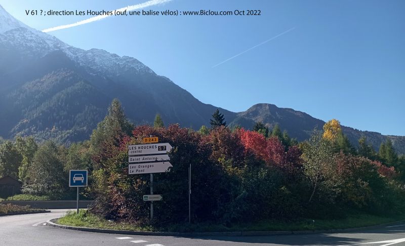 V 61 (vélo-route Mont-Blanc-Léman) ? on tombe sur un panneau pour Sallanches : Merci ..