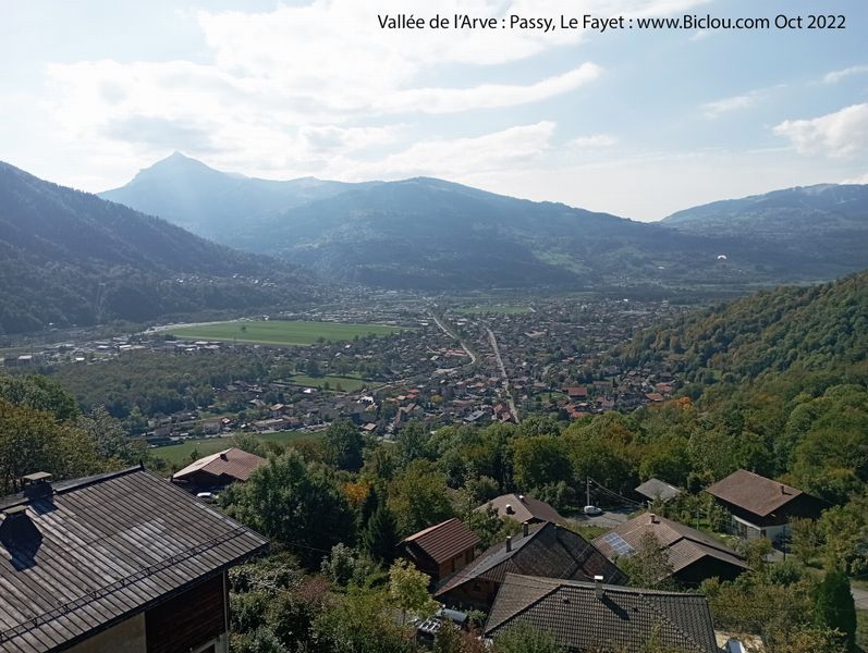 Passy ; Belle vue sur la vallée de l'Arve