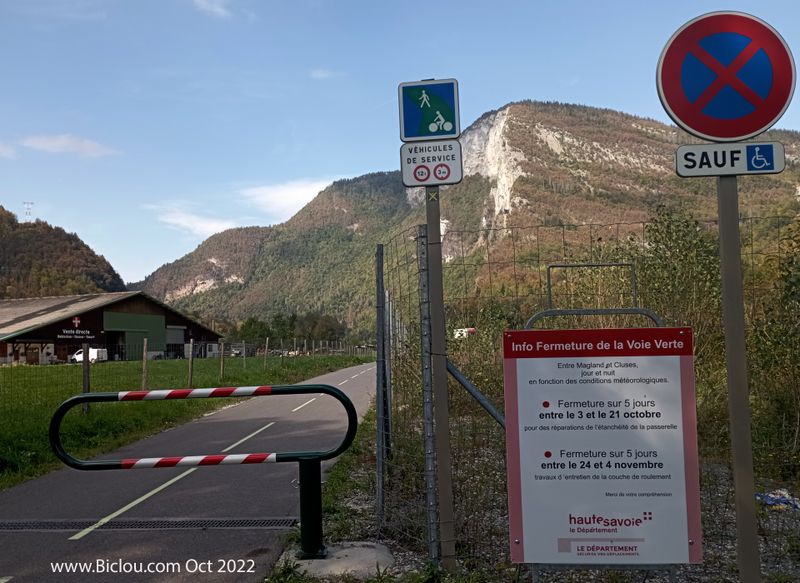 Voie verte de Magland (V61) en travaux