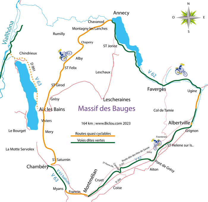 carte-bambée-bicyclette-cyclotourisme-tour-des-bauges-2023