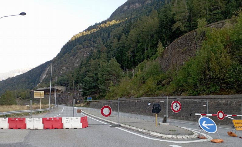 Route D 1006 barrée