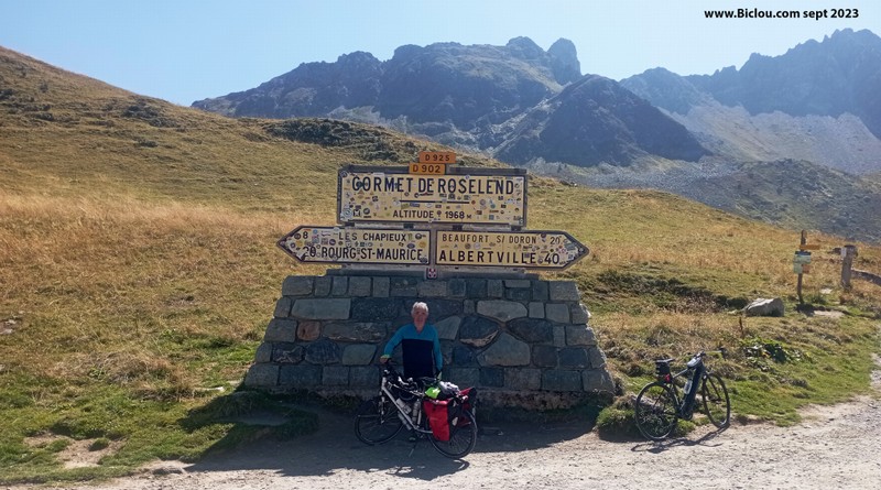 Claudio de la faverges au cormet de Roselend en vendemiaire 2023