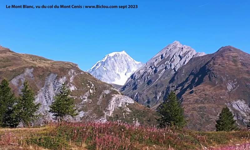 Le Mont Blanc, vu du col du petit st Bernard (2023)