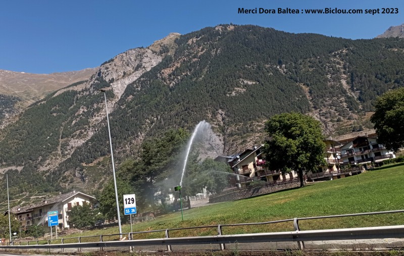 Vallée d'Aosta : en pleine sécheresse 2023 : Merci Dora Baltea