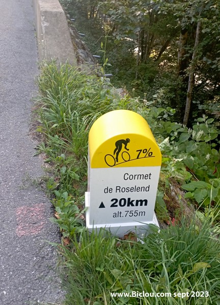 Le cormet de Roselend est à 20 km