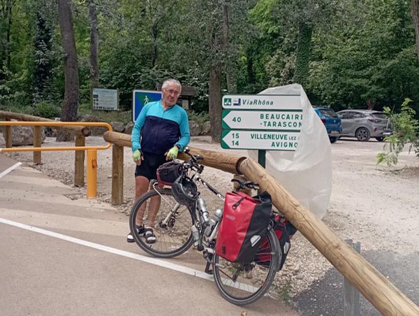 Sorgues : Balisage Viarhôna vers Avignon, en cours .. mais attention ça ne passe pas Zencore (juillet 2023)
