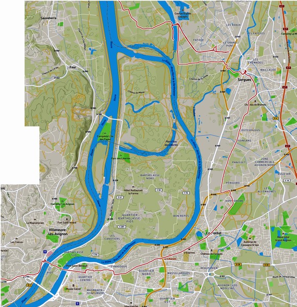 Viarhôna en amont de Avignon, Errances et gourances