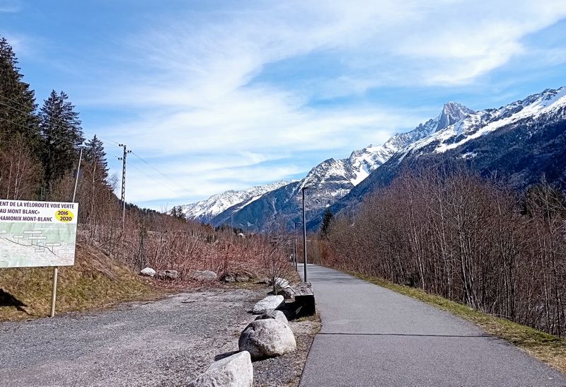 La voie verte menant à Chamonix