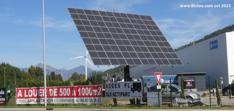 Grands Panneaux solaires au Cheylas