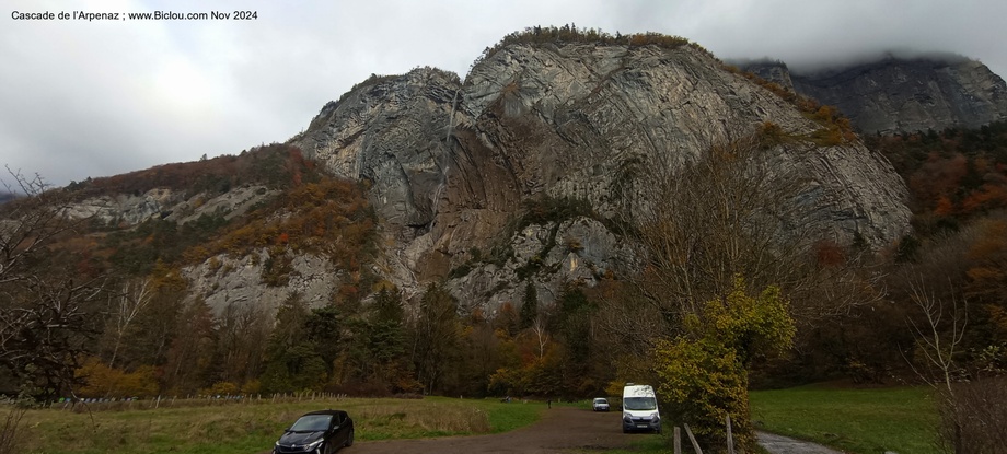 En vallée d'Arve : Cascade de l'Arpenaz (Magland) sur la V-61