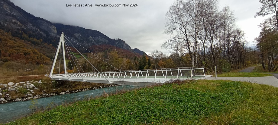Passerelle dees Ilettes 2024 : (Sallanches)