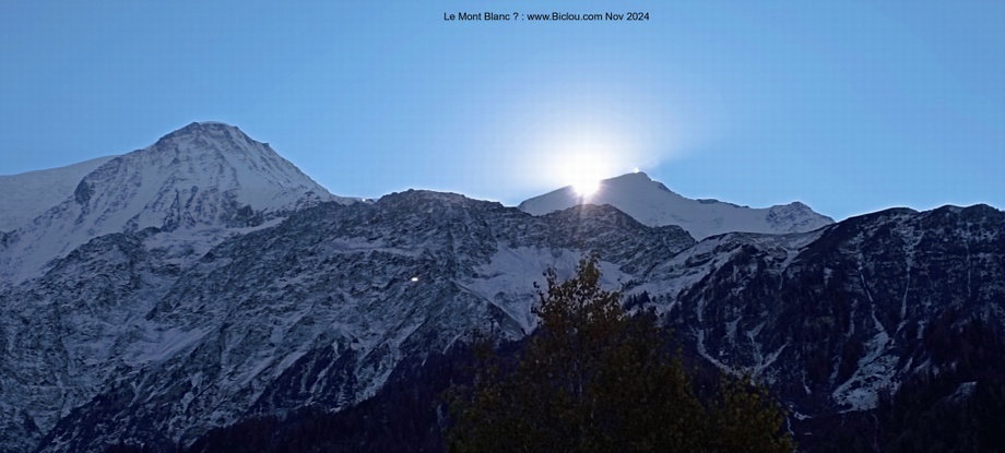 Lever de soleil sur Bionnassay