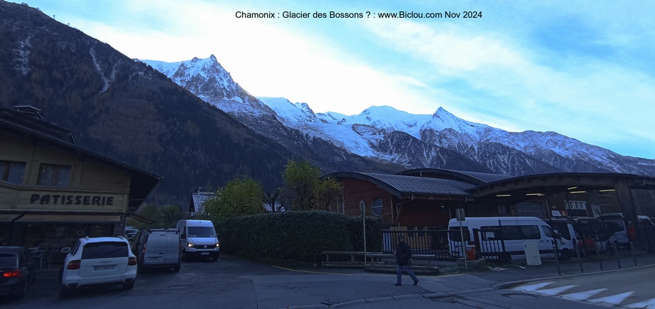 Chamonix : Aiguille du midi et Glacier des Bossons