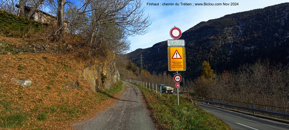 Finhaut : balisage VTT : le Trétien