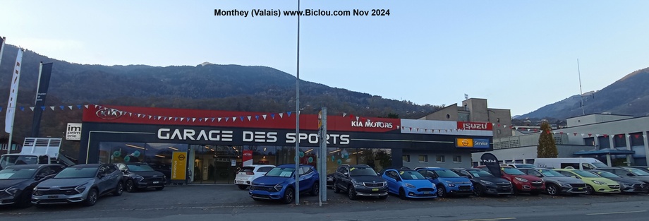 Garage ses sports vu à Monthey (Valais)