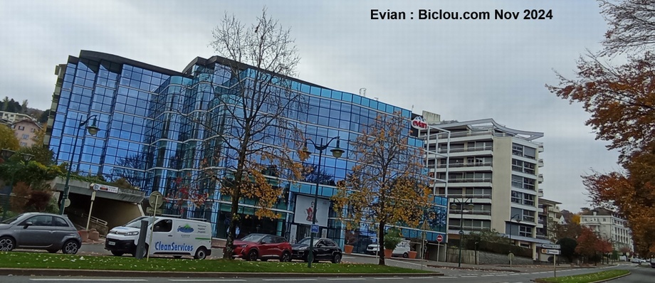 Evian ; Bâtiment des eaux d'Evian (Groupe Danone)