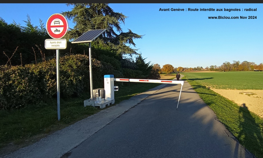 Saint Maurice ; Avant Genève, sur la vélo-route bouclant le tour du Léman