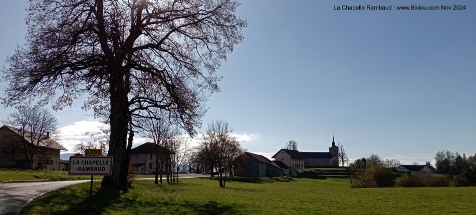 Paysage automnale à La chapelle Rambaud (haute savoie)