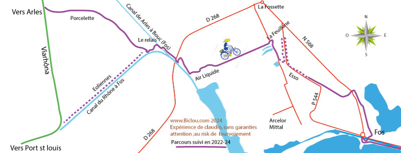 carte-arles-viarhona-fos-port-de-bouc-a-bicyclette-2024-par-claudio-de-la-faverges